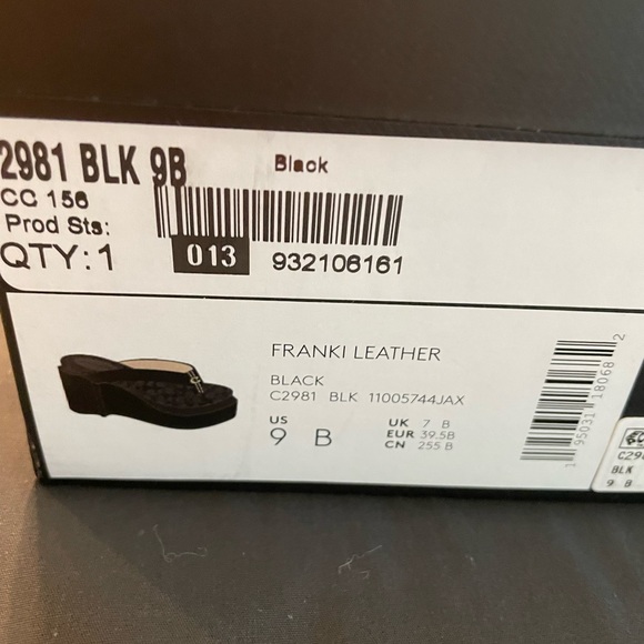 Coach platform black sandals - Picture 1 of 4